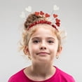 thumbnail image 4 of FESTFENDS 2Pack Valentine Day Hair Hoop with Heart Shaped Design for Women Stage Performances, 4 of 7