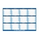 thumbnail image 2 of Calendario de pared inglés 2025, adhesivo de doble cara, borrable y plegable (1.1.2025-31.12.2025), 2 of 6