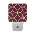 thumbnail image 6 of Yayeee LED Night Light for The Home Plug in With Light Sensors 2 Pack, Red Circles, 6 of 6