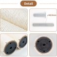 thumbnail image 2 of SHIBA-10" Cat Scratching Replacement Posts Sisal Spare Scratcher Refill Post for Cats Cube Tower Kittens Scratch Pole Perch Interactive Toys Furniture Accessories Tree 2 Pack Include M8 Screws White, 2 of 4