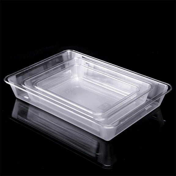 WEUVEB 1Set Party Trays for Serving Food Acrylic Plate Anti- for Food