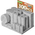 thumbnail image 1 of BAIPOK Protectores de fieltro para muebles, 300 piezas, gris, antirayaduras, 1 of 6