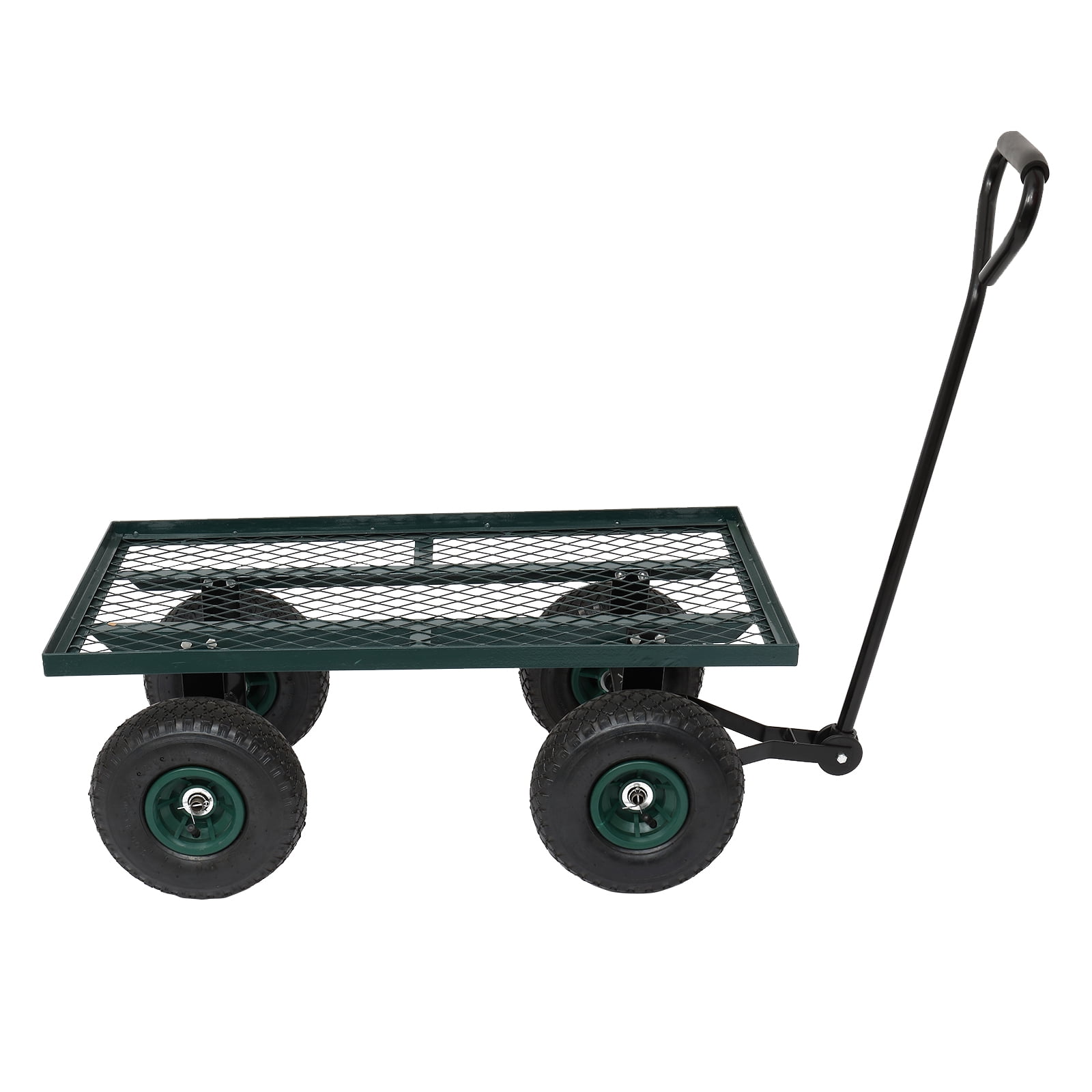 Garden Wagon Iron Wood Four Wheel Square, 86*46*97cm