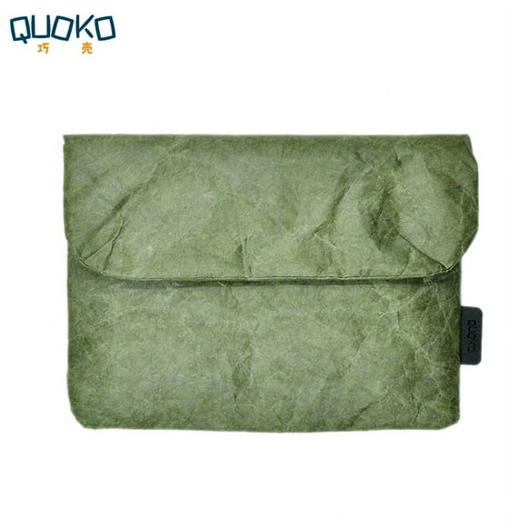 Vintage Old Style Laptop Bag Cover Tyvek Fiber Paper 6.8 E Reader Sleeve Case For Kindle PaperWhite Voyage Touch 6inch Dark green 6 inch