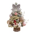 thumbnail image 4 of Table Arbre de Noël avec LED Arbre de Noël pour Festivals Cheminée Maison Rose, 4 of 8