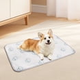 thumbnail image 6 of Aoznliie Cooling Mat for Dogs, Bandana Puppy Print Ice Silk Pet Cooling Mat for Summer, 18x24 inch Dog Cooling Pad for Indoor Floor, White, 6 of 9