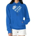 thumbnail image 4 of Women's G-III 4Her by Carl Banks  Royal Kansas City Royals Heart Fleece Pullover Hoodie, 4 of 5