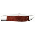 thumbnail image 3 of Case Knives Dark Red Burlap Micarta - Sm Folding Hunter, 3 of 4