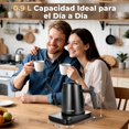 thumbnail image 3 of SANGKEE Hervidor Eléctrico Cuello de Cisne y Control de Temperatura, 1200W Tetera Eléctrica Rápido para Café de Goteo, Té y Agua Caliente, Acero, 3 of 8