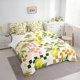 thumbnail image 3 of Feelyou Cartoon Fruit Lemon Bedding Comforter Set 7 Pieces, Rustic Flower Floral Full Bedding Set, Vintage Buffalo Plaid Reversible Fitted Sheet Flat Sheet, Super Cozy Room Decor, 3 of 7