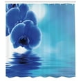 thumbnail image 3 of Ambesonne Flower Shower Curtain, Orchid Floral Design, 69"Wx75"L, Violet Blue White, 3 of 3