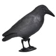 thumbnail image 2 of Simulation Crow, Black Sturdy And Durable Holiday Decoration Simulation Crow Desktop Decor, For Hunting Bait Garden Decoration Black, 2 of 8