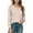 Beige, variant on EDFBUYKRS Womens Long Sleeve Tops Sweater Shirt Crew Neck Ruffle Sleeve 2026 Fall Casual Loose Smocked Blouse T Shirts Beige S