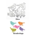 thumbnail image 2 of Troqueles de corte Kashoer Birds para hacer tarjetas y álbumes de recortes, 2 of 5