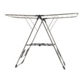 thumbnail image 4 of Tendedero plegable de Metal para ropa, estación plegable de altura ajustable, aspecto Simple, almacenamiento duradero para ahorro de espacio para Acero Talla L Gris BLESIY Perchero, 4 of 8