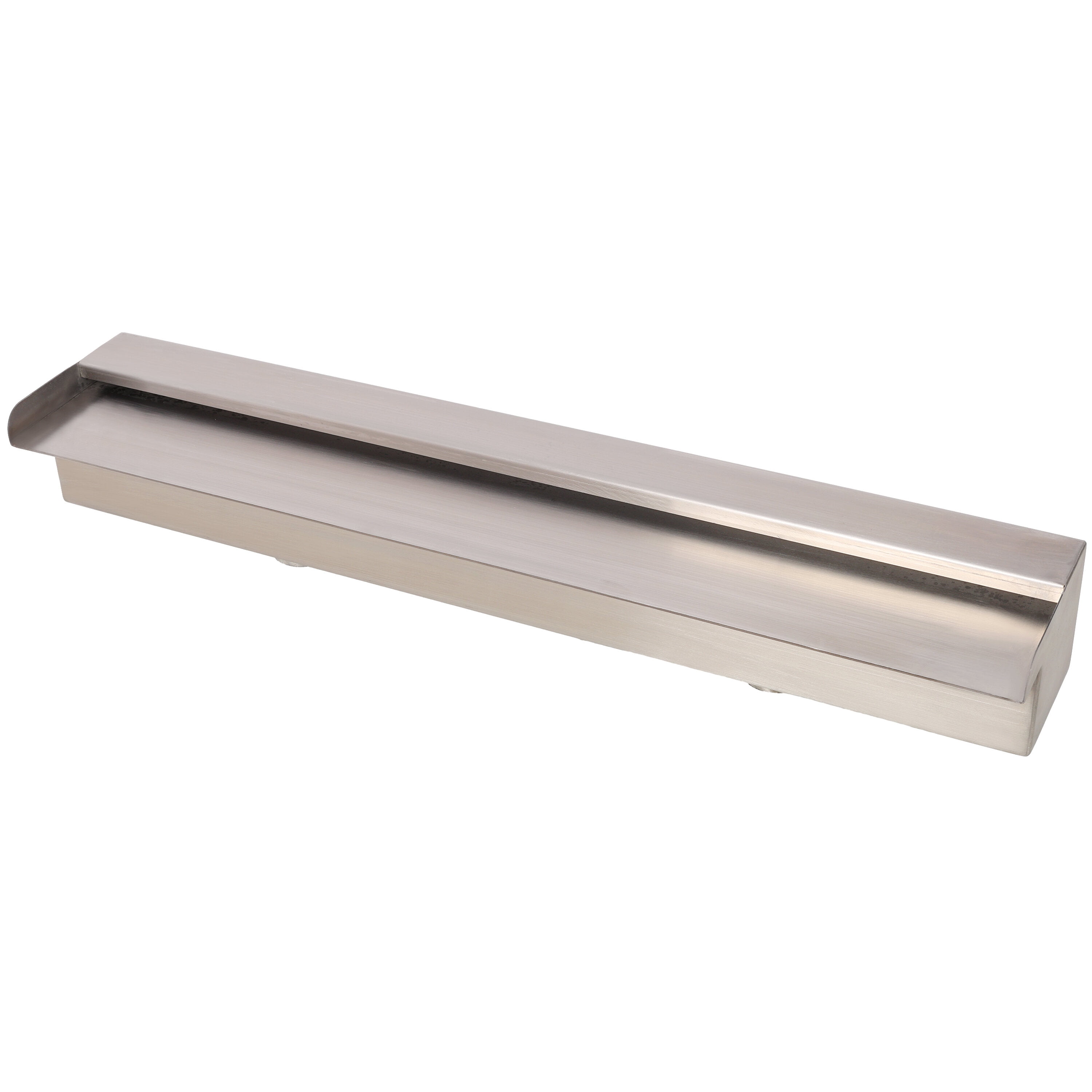 Outdoor Water Fountain Pool Fountain, Spillway for Swimming Pool Decoration Sheer Descent, Waterfall Fountain for Outdoor Garden Pond, Stainless Steel 23.6",Garden Water Fountain