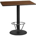 thumbnail image 1 of Flash Furniture 30" x 48" Laminate Top Pub Table in Walnut, 1 of 4