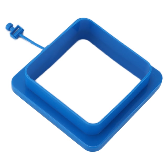 Anillo de alimentación para peces, forma cuadrada, seguro para peces, comedero flotante circular con ventosa para acuario.