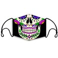 thumbnail image 4 of 1Pc Adults Reusable Cotton Fabric Halloween Face Masks Unisex, 4 of 6