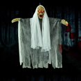 thumbnail image 2 of Fantasma colgante Decoraciones de Halloween Novedad Esqueleto aterrador eléctrico Bruja fantasma con sonido y ojos parpadeantes para fiesta en casa embrujada Barra temática de terror, 2 of 3
