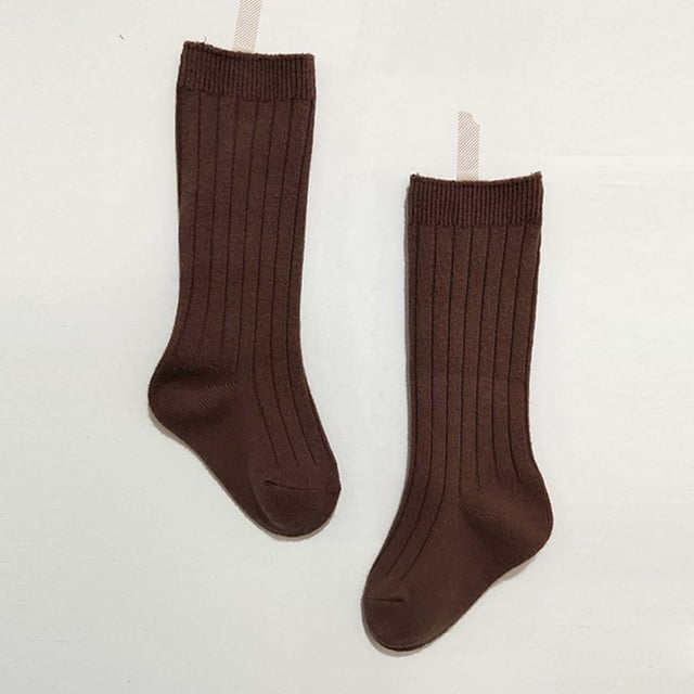 Baby Girls Ribbed Long Stockings with Bow Ruffled Leggings for School and Everyday Play Comfortable Toddler Socks