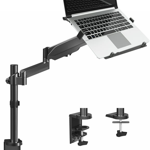 VIVO 10" to 15.6" Single Laptop Stand Desk Mount, Adjustable Notebook Holder