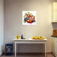 thumbnail image 5 of ZHONGYUTONG Tropical Fruit Wall Art Colorful Fruit Canvas Prints Kitchen Pictures Painting for Dining Room Decor Framed (24.00" x 24.00"), 5 of 5