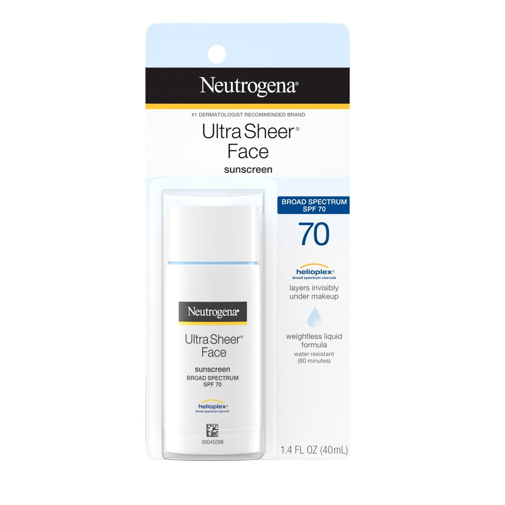 Neutrogena Ultra Sheer Liquid Daily Face Sunscreen Spf 70 14 Fl Oz