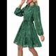 thumbnail image 3 of Vestidos de Otoño 2025 de Larga para Mujer, Minivestido Informal de Corte A con Botones y Cinturón, para Otoño e Invierno. Verde Oscuro S, 3 of 10