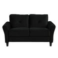 thumbnail image 2 of Love Sofa Couch Upholstered Sofa and Loveseat, Pillowed Back Cushions and Rounded Arms, Durable Mid-Century Upholstered Fabric, 45" Loveseat for Small Spaces, Bedroom, 2 of 6