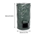 thumbnail image 2 of Worgeous  2 Pcs Compost Bag for Garden Tote Lawn Reusable Bags Dark Green, 2 of 8