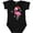 AB-Black, variant on Inktastic Christmas Holiday Cute Flamingo Girls Baby Bodysuit