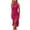 Hot Pink, variant on GERsome Women's Summer Elegant Ruffled Irregular Hem Dress Sleeveless Crew Neck Cocktail Party Maxi Dresses