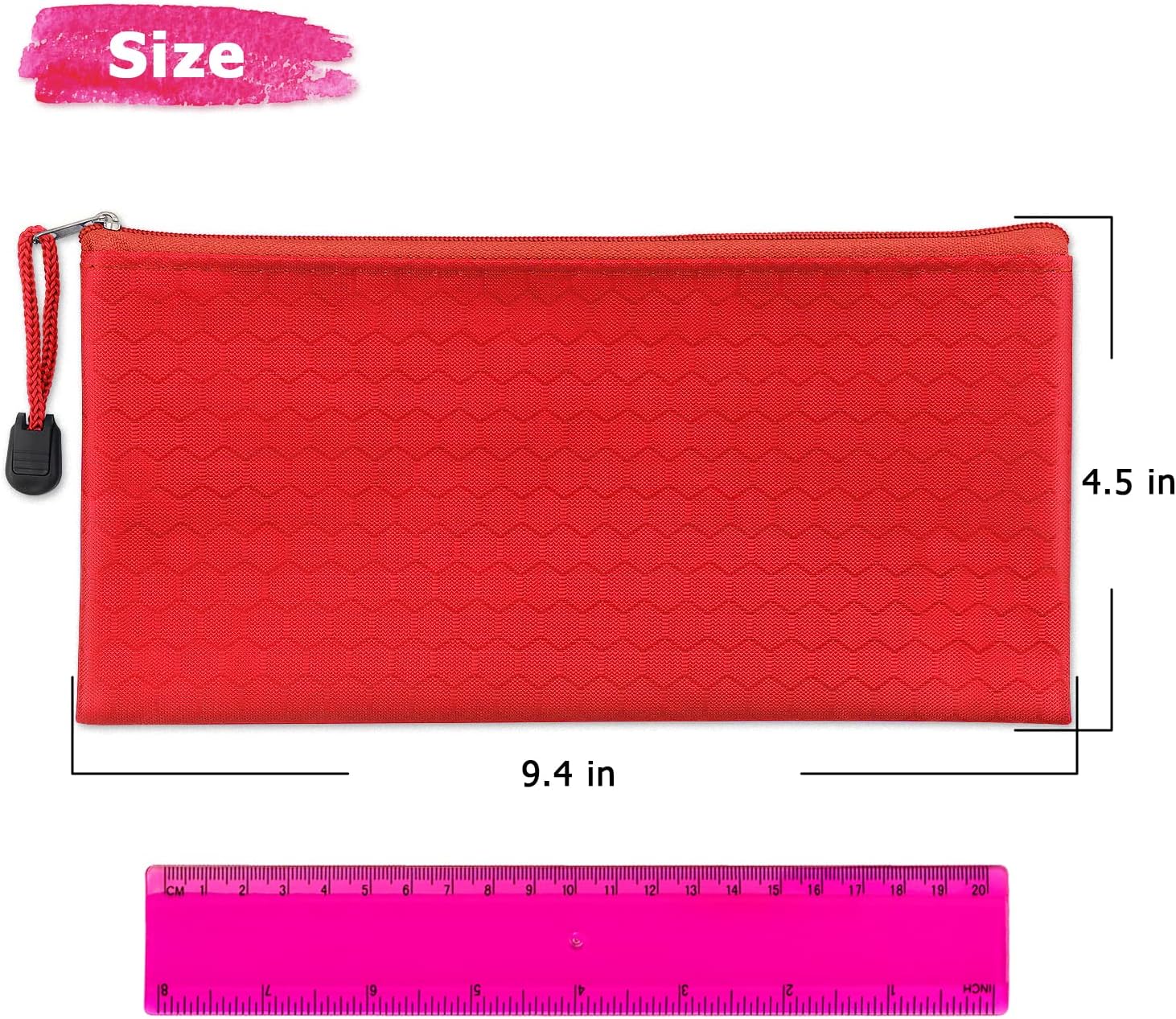 Tamaki 12 Pack Zipper Pouch, Bulk Waterproof Pouch Cases, Multi-Purpose Organizer Bags for Office Supplies, Travel Accessories