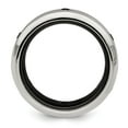 thumbnail image 2 of Auriga Fine Jewelry Men's Titanium Black Ti & Sterling Silver Brushed Spinel Ring Size 10, 2 of 6