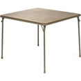 thumbnail image 2 of 5pc. XL Series 4 Folding Card Table and Triple Braced Vinyl Padded Chair Set, Commercial Quality, Beige, 30, 2 of 5