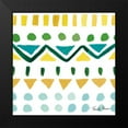 thumbnail image 2 of Zaman, Farida 20x20 Black Modern Framed Museum Art Print Titled - Mellow Yellow Step 03A, 2 of 5