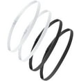 thumbnail image 1 of 4 Piezas de Diadema Elástica Deportiva Diadema Antideslizante Engrosada para Hombres y Mujeres, Negro, Blanco Sailing Electrónica, 1 of 5
