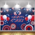 thumbnail image 3 of 4th of July Backdrop Independence Day Background American Flag Holiday Party Banner Patriotic Decor Fourth of July Memorial Day Party Decorations Props, 3 of 10