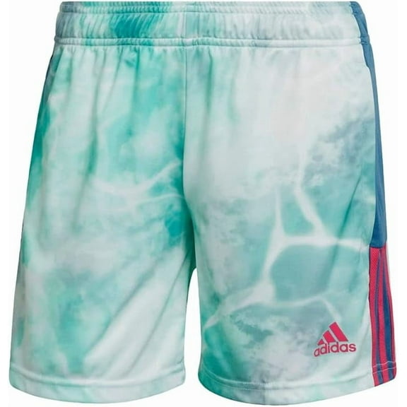 adidas womens Tiro Shorts, Altered Blue/Mint Rush/White, S, Small