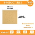 thumbnail image 2 of WMKGG 120 PCS Air Fryer Liners Disposable,10 x 11 inch Perforated Parchment Paper Sheets, 2 of 7
