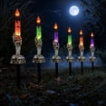 thumbnail image 4 of Lámparas de mesa con velas de Halloween: lámparas con forma de mano de esqueleto y mano de fantasma para una decoración espeluznante, adornos para interiores y exteriores, 4 of 6
