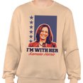 thumbnail image 2 of I'm With Her Kamala Sweatshirt Unisex Small Sand, 2 of 5