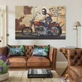 thumbnail image 3 of Ape Hanger Days Motorcycle Rider Poster David Mann Artworks Picture Print Poster Wall Art Painting Canvas Gift Decor Home Posters Decorative 16x24inch(40x60cm), 3 of 6