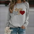 thumbnail image 3 of Juebong Women Valentines Day Pullover Sweatshirts Long Sleeve Love Heart Sweater Crewneck Casual Fall Tops T-Shirts, 3 of 3