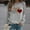 A - Gray 1, variant on Yotami Valentine's Day Shirts for Women Plus Size Cute Heart Print Tops Long Sleeve Crewneck Loose Fit Blouses Black - Valentine's Day Gifts for Her