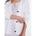 thumbnail image 4 of No Boundaries Cable Knit Grandpa Cardigan, Women's and Women's Plus XXS-4X, 4 of 5