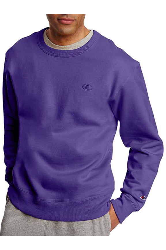 Men's and Big Men's Powerblend Fleece C Logo Crewneck Sweatshirt, up to Size 4XL