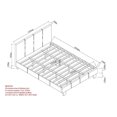 thumbnail image 2 of Queen Platform Sonoma Bed White - No Boxspring required, 2 of 3