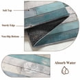 thumbnail image 6 of Turquoise Grey Wooden Runner Rug 2x6 FT, Non Slip Hallway Rugs, Farmhouse Teal Wood Washable Soft Floor Carpet Non-Shedding Throw Runner Carpet Long Rug for Entryway Kitchen Bedside Sliding Door, 6 of 8